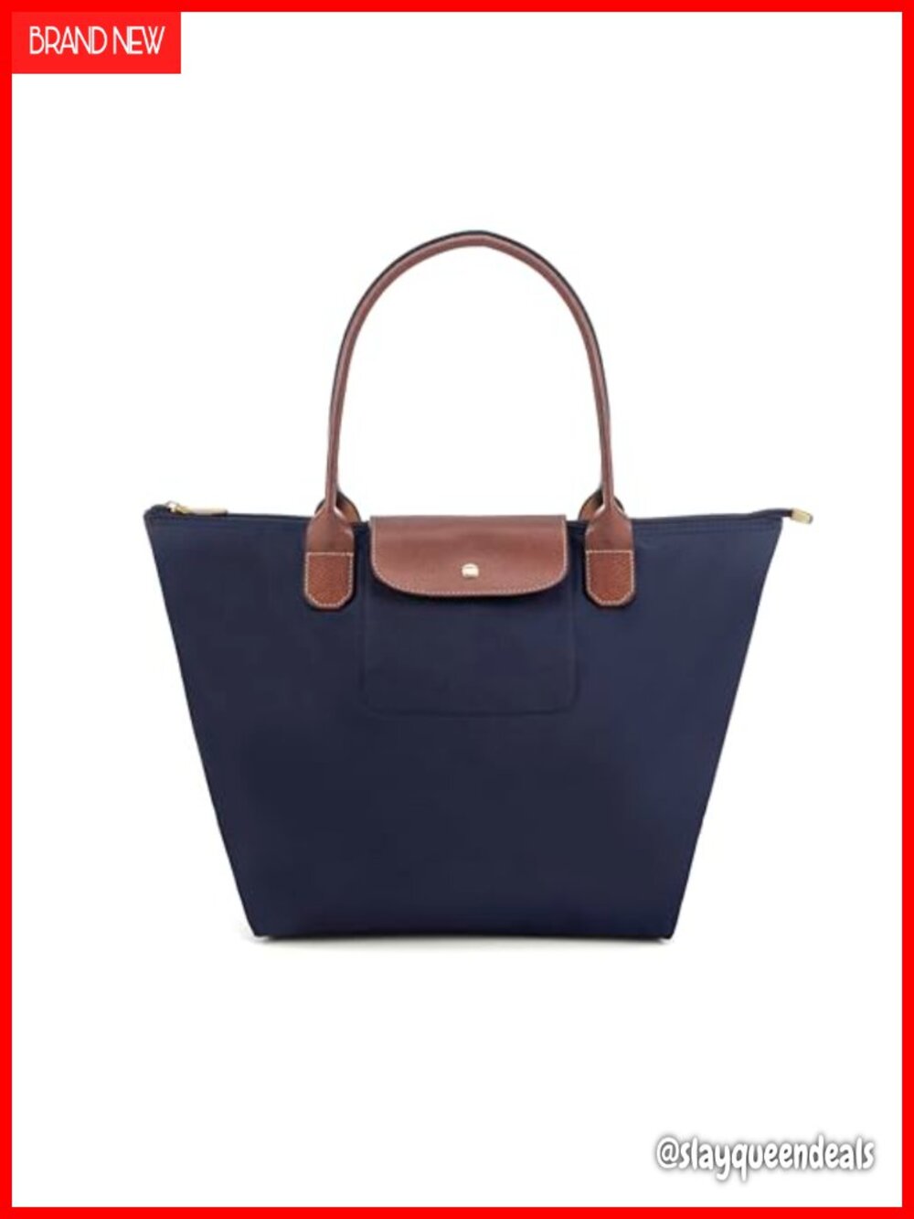 Nylon Tote Bag Foldable Shoulder Bag Lightweight Hobo Handbag